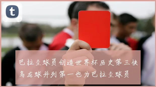 巴拉圭球员创造世界杯历史第三快乌龙球并列第一也为巴拉圭球员